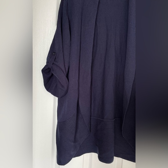 Bianca Nygard Half Sleeve Light Cardigan Sweater, Blue, Size 1X (14-16), NEW - Picture 3 of 7
